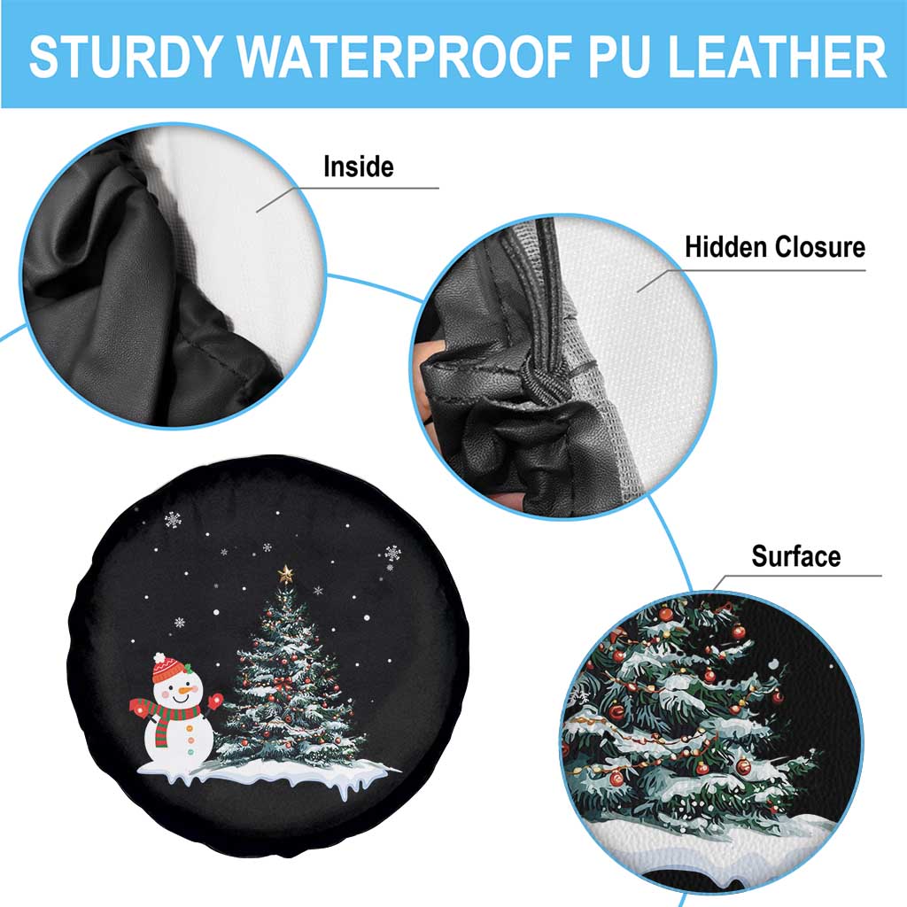Christmas Snowman Spare Tire Cover Funny Snowmen With Christmas Tree TS12 Print Your Wear