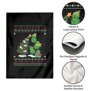 Christmas Snowman Squad Garden Flag Funny Holiday Snowmen With Xmas Tree TS12 Print Your Wear