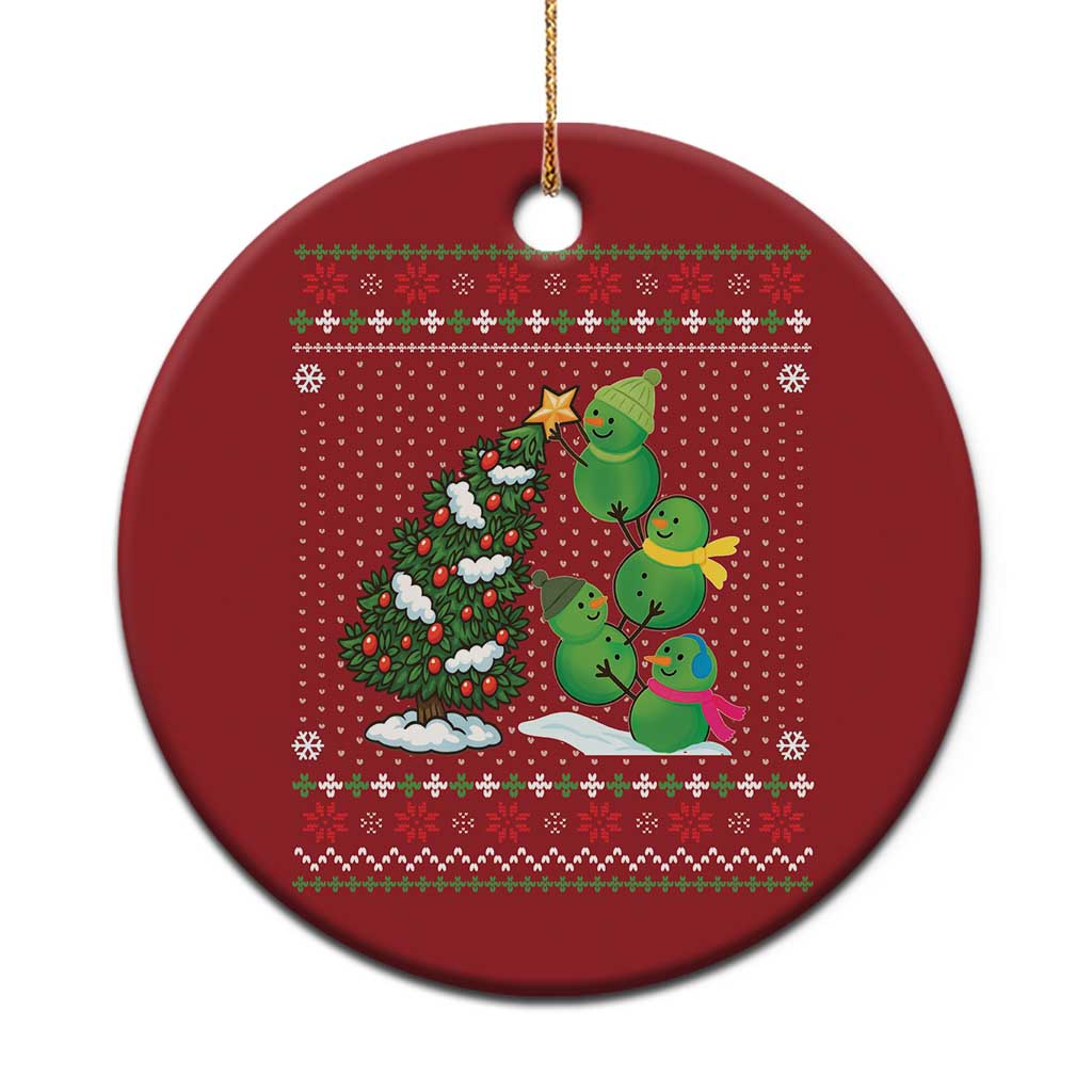 Xmas Snowman Squad Christmas Ornament Funny Holiday Snowmen With Xmas Tree TS12 Print Your Wear