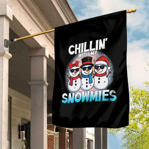 Christmas Snowman Garden Flag Chillin With My Snowmies Christmas Snowman TS12 Print Your Wear