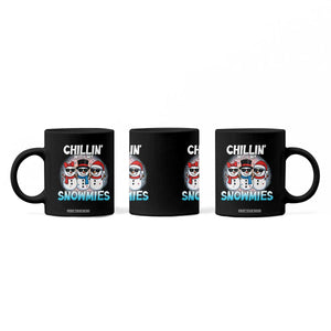 Christmas Snowman Coffee Mug Chillin With My Snowmies Christmas Snowman TS12 Print Your Wear