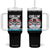 Christmas Snowman Tumbler With Handle Chillin With My Snowmies Christmas Snowman TS12 One Size: 40 oz Black Print Your Wear