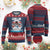Xmas Snowman Ugly Christmas Sweater Chillin With My Snowmies Christmas Snowman TS12 Burgundy Print Your Wear