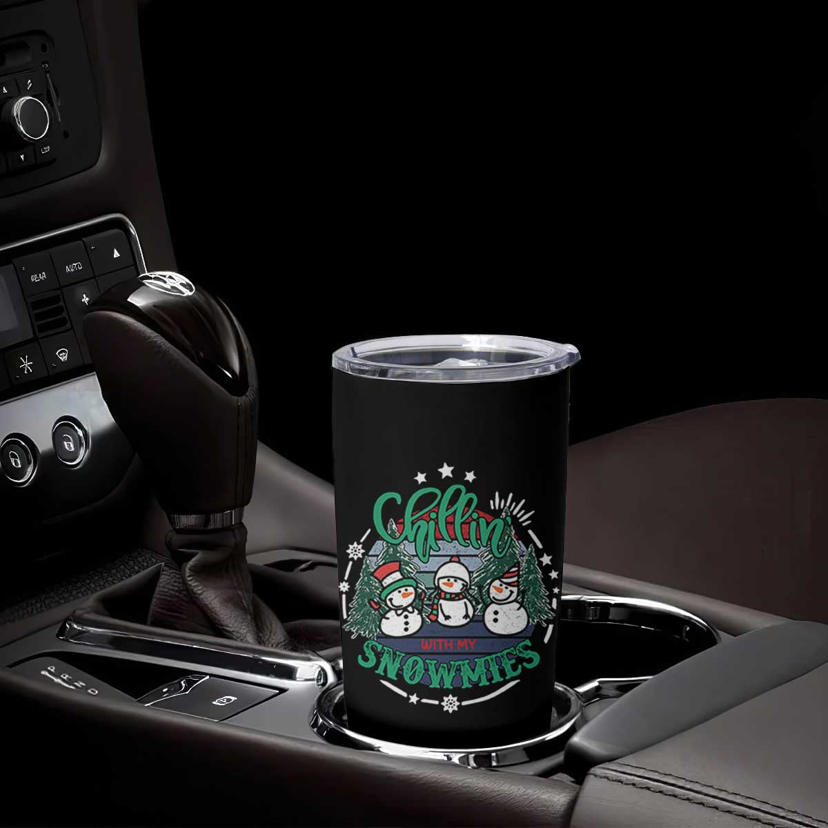 Christmas Snowman Tumbler Cup Chillin With My Snowmies Cute Winter TS12 Print Your Wear