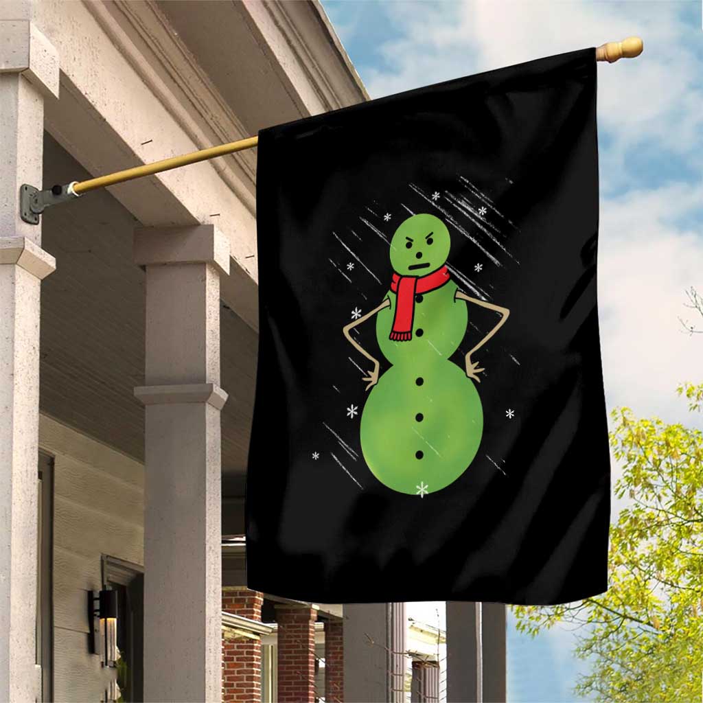 Christmas Snowman Garden Flag Funny Angry Snowmen TS12 Print Your Wear
