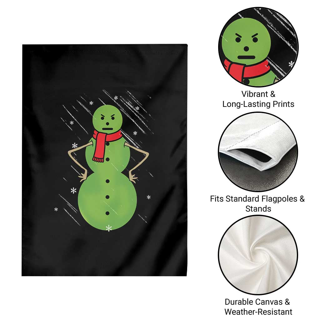Christmas Snowman Garden Flag Funny Angry Snowmen TS12 Print Your Wear