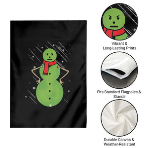 Christmas Snowman Garden Flag Funny Angry Snowmen TS12 Print Your Wear