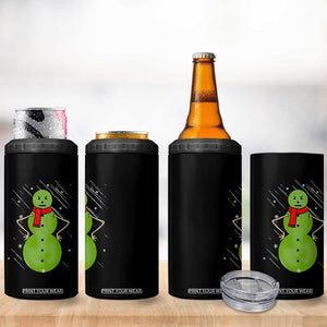 Christmas Snowman 4 in 1 Can Cooler Tumbler Funny Angry Snowmen TS12 Print Your Wear