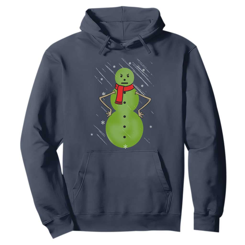 Christmas Snowman Hoodie Funny Angry Snowmen TS12 Navy Print Your Wear