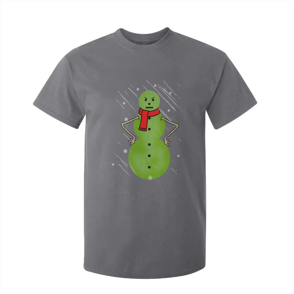 Christmas Snowman T Shirt For Kid Funny Angry Snowmen TS12 Charcoal Print Your Wear