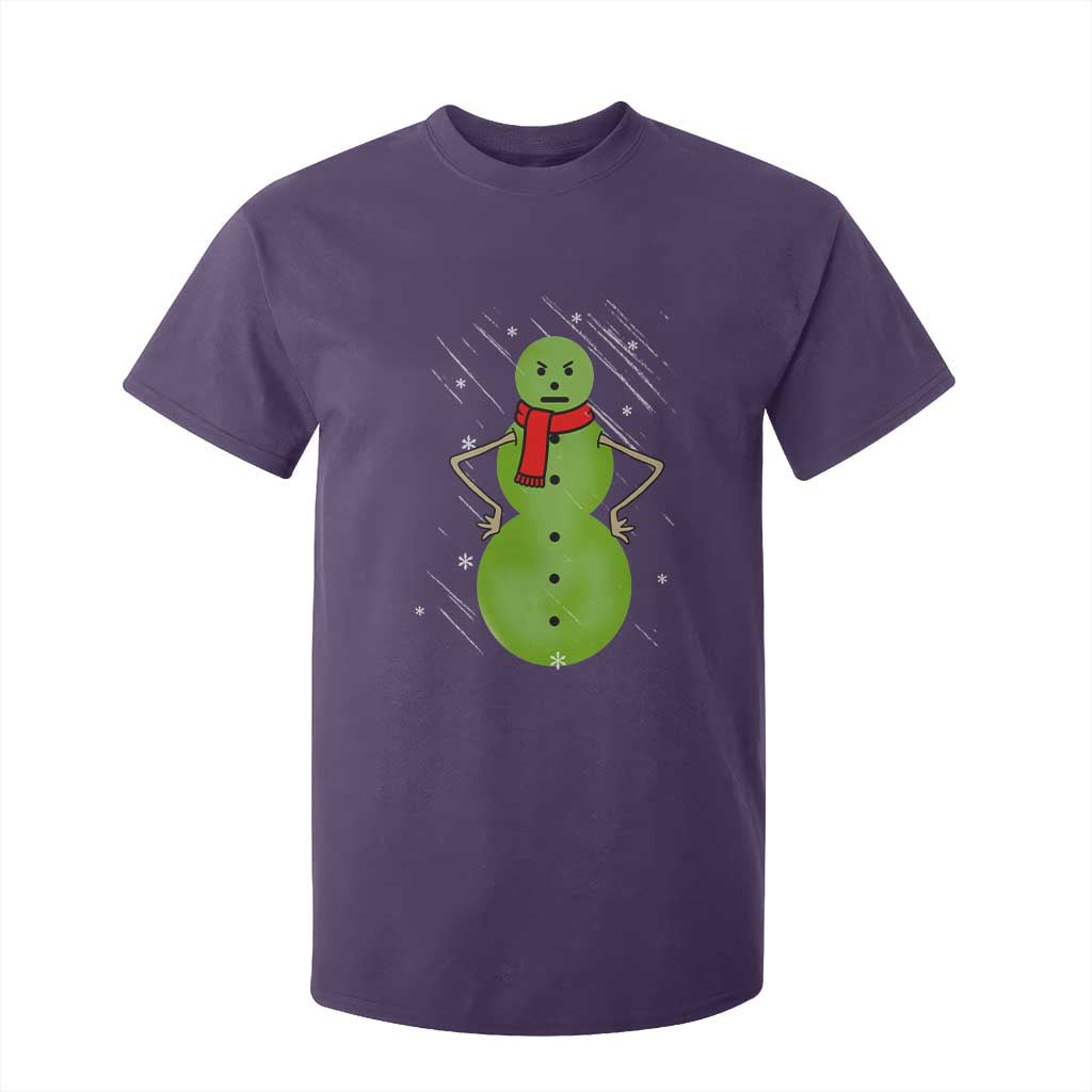 Christmas Snowman T Shirt For Kid Funny Angry Snowmen TS12 Purple Print Your Wear