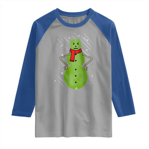 Christmas Snowman Raglan Shirt Funny Angry Snowmen TS12 Sport Gray Royal Print Your Wear