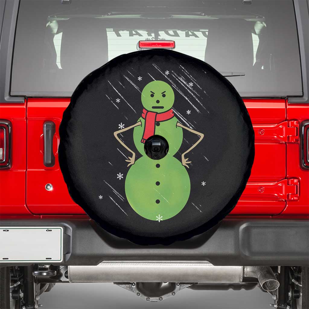 Christmas Snowman Spare Tire Cover Funny Angry Snowmen TS12 Black Print Your Wear