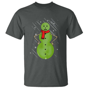 Christmas Snowman T Shirt Funny Angry Snowmen TS12 Dark Heather Print Your Wear