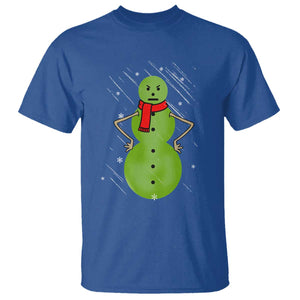 Christmas Snowman T Shirt Funny Angry Snowmen TS12 Royal Blue Print Your Wear