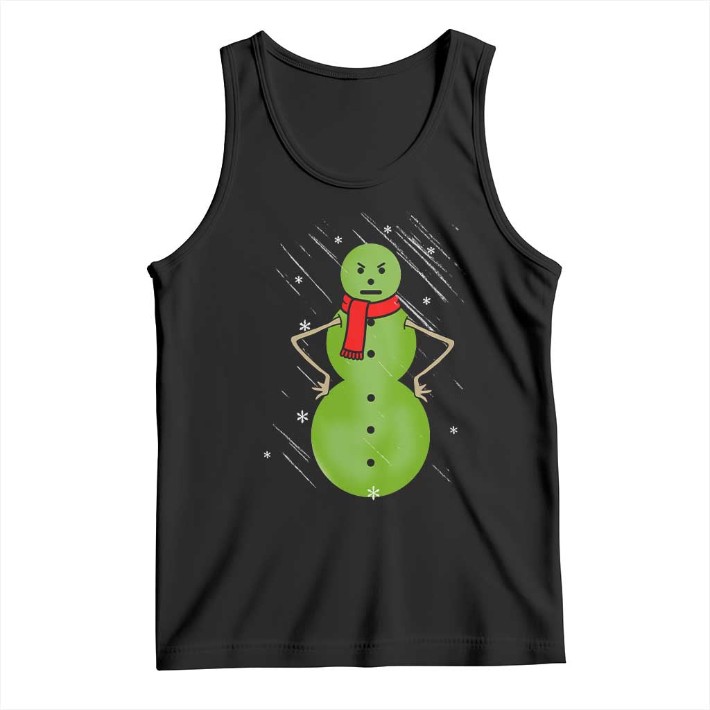 Christmas Snowman Tank Top Funny Angry Snowmen TS12 Black Print Your Wear