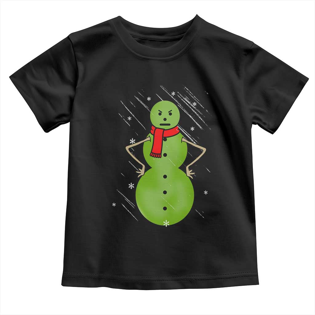 Christmas Snowman Toddler T Shirt Funny Angry Snowmen TS12 Black Print Your Wear