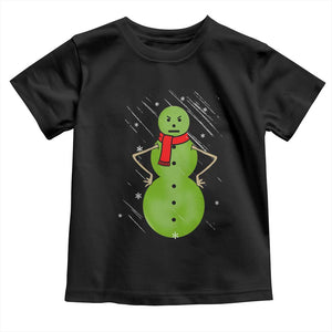 Christmas Snowman Toddler T Shirt Funny Angry Snowmen TS12 Black Print Your Wear