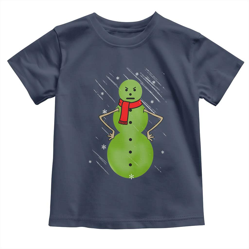 Christmas Snowman Toddler T Shirt Funny Angry Snowmen TS12 Navy Print Your Wear