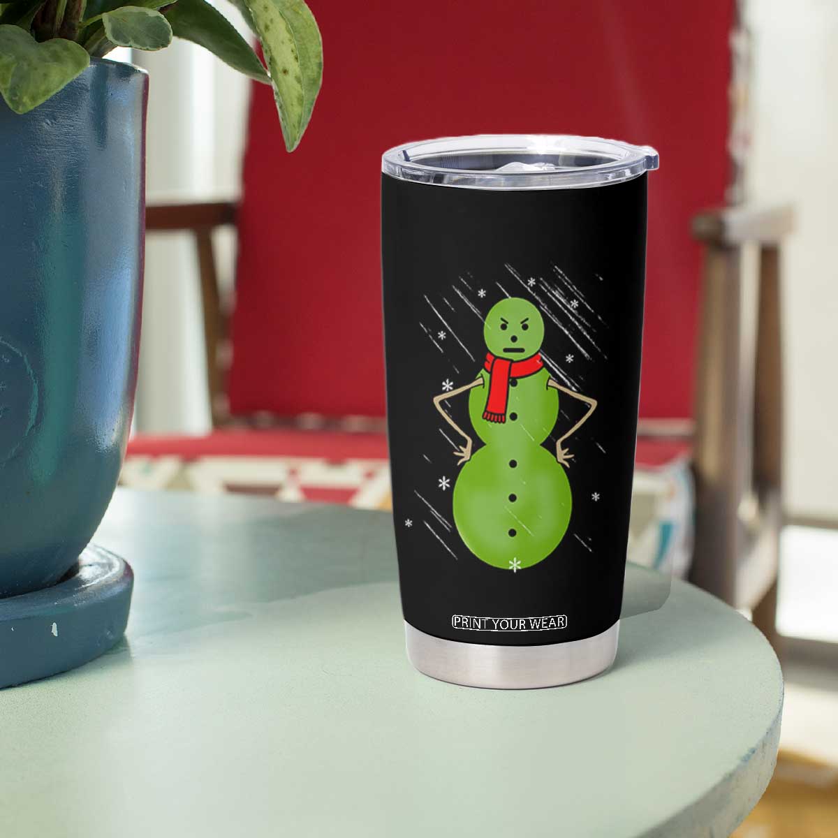 Christmas Snowman Tumbler Cup Funny Angry Snowmen TS12 Print Your Wear