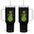 Christmas Snowman Tumbler With Handle Funny Angry Snowmen TS12 One Size: 40 oz Black Print Your Wear