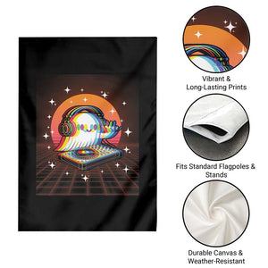 Halloween Ghost Garden Flag Funny Trippy Vaporwave DJ Music Party TS12 Print Your Wear