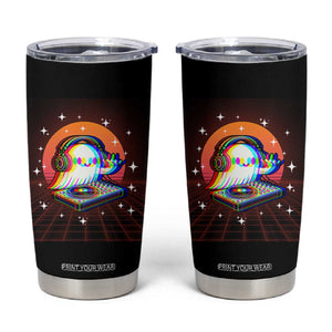 Halloween Ghost Tumbler Cup Funny Trippy Vaporwave DJ Music Party TS12 Black Print Your Wear