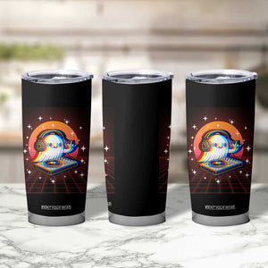 Halloween Ghost Tumbler Cup Funny Trippy Vaporwave DJ Music Party TS12 Print Your Wear