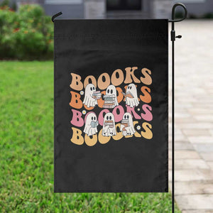 Bookish Ghost Halloween Garden Flag Funny Book Lover And Spooky Squad TS12 Print Your Wear