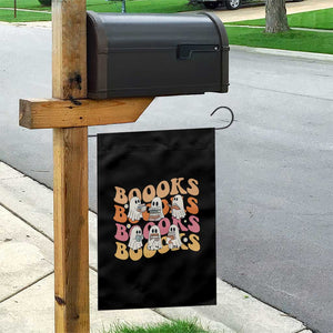 Bookish Ghost Halloween Garden Flag Funny Book Lover And Spooky Squad TS12 Print Your Wear
