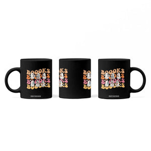 Bookish Ghost Halloween Coffee Mug Funny Book Lover And Spooky Squad TS12 Print Your Wear
