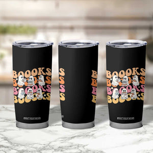 Bookish Ghost Halloween Tumbler Cup Funny Book Lover And Spooky Squad TS12 Print Your Wear