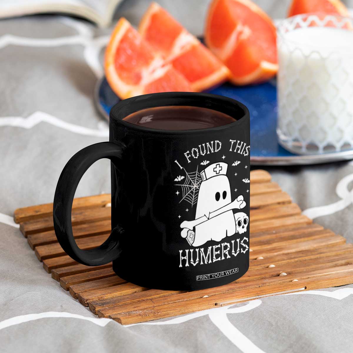 Cute Halloween Nurse I Found This Humerus Ghost Bone Pun Coffee Mug TS12 Print Your Wear