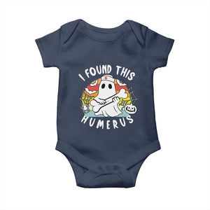 Halloween Ghost Nurse Baby Onesie I Found This Humerus Bone Pun TS12 Navy Print Your Wear