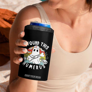 Halloween Ghost Nurse 4 in 1 Can Cooler Tumbler I Found This Humerus Bone Pun TS12 Print Your Wear