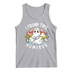 Halloween Ghost Nurse Tank Top I Found This Humerus Bone Pun TS12 Athletic Heather Print Your Wear