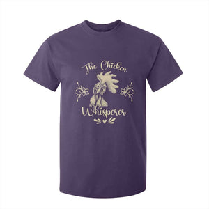 Funny Chicken Lover Gift T Shirt For Kid The Chicken Whisperer TS12 Purple Print Your Wear