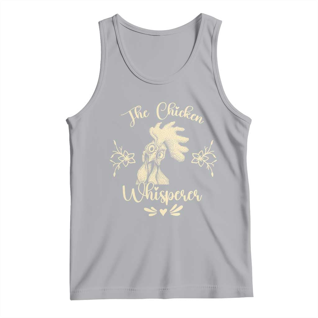 Funny Chicken Lover Gift Tank Top The Chicken Whisperer TS12 Athletic Heather Print Your Wear