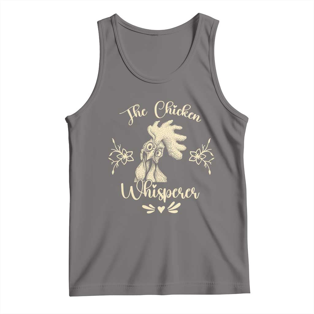 Funny Chicken Lover Gift Tank Top The Chicken Whisperer TS12 Deep Heather Print Your Wear