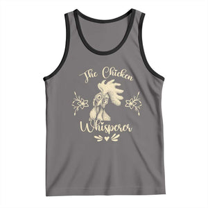 Funny Chicken Lover Gift Tank Top The Chicken Whisperer TS12 Deep Heather Black Print Your Wear
