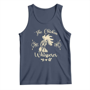 Funny Chicken Lover Gift Tank Top The Chicken Whisperer TS12 Navy Print Your Wear