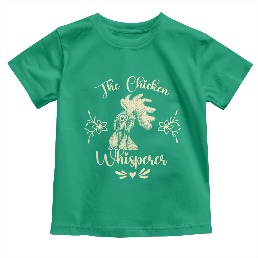 Funny Chicken Lover Gift Toddler T Shirt The Chicken Whisperer TS12 Irish Green Print Your Wear