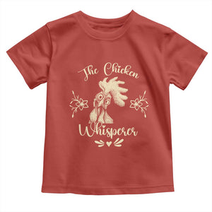 Funny Chicken Lover Gift Toddler T Shirt The Chicken Whisperer TS12 Red Print Your Wear