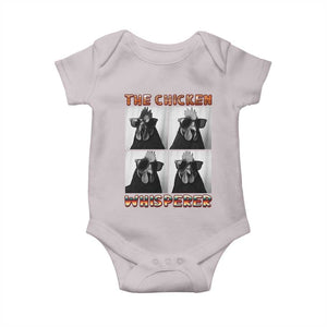 Funny Farm Animal Gift Baby Onesie The Chicken Whisperer TS12 Ice Gray Print Your Wear