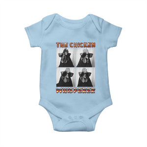 Funny Farm Animal Gift Baby Onesie The Chicken Whisperer TS12 Light Blue Print Your Wear