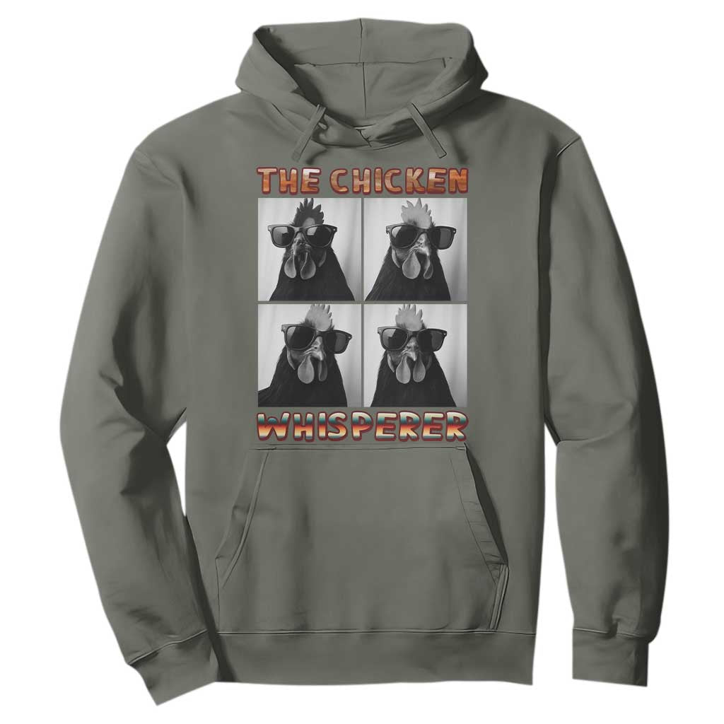 Funny Farm Animal Gift Hoodie The Chicken Whisperer TS12 Military Green Print Your Wear