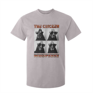 Funny Farm Animal Gift T Shirt For Kid The Chicken Whisperer TS12 Ice Gray Print Your Wear