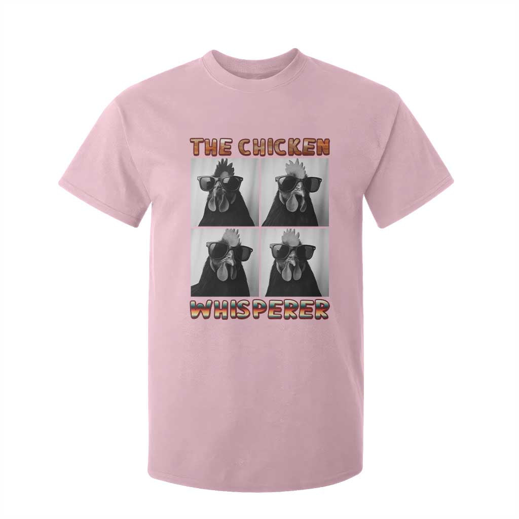 Funny Farm Animal Gift T Shirt For Kid The Chicken Whisperer TS12 Light Pink Print Your Wear