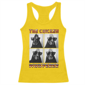 Funny Farm Animal Gift Racerback Tank Top The Chicken Whisperer TS12 Daisy Print Your Wear