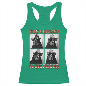 Funny Farm Animal Gift Racerback Tank Top The Chicken Whisperer TS12 Irish Green Print Your Wear